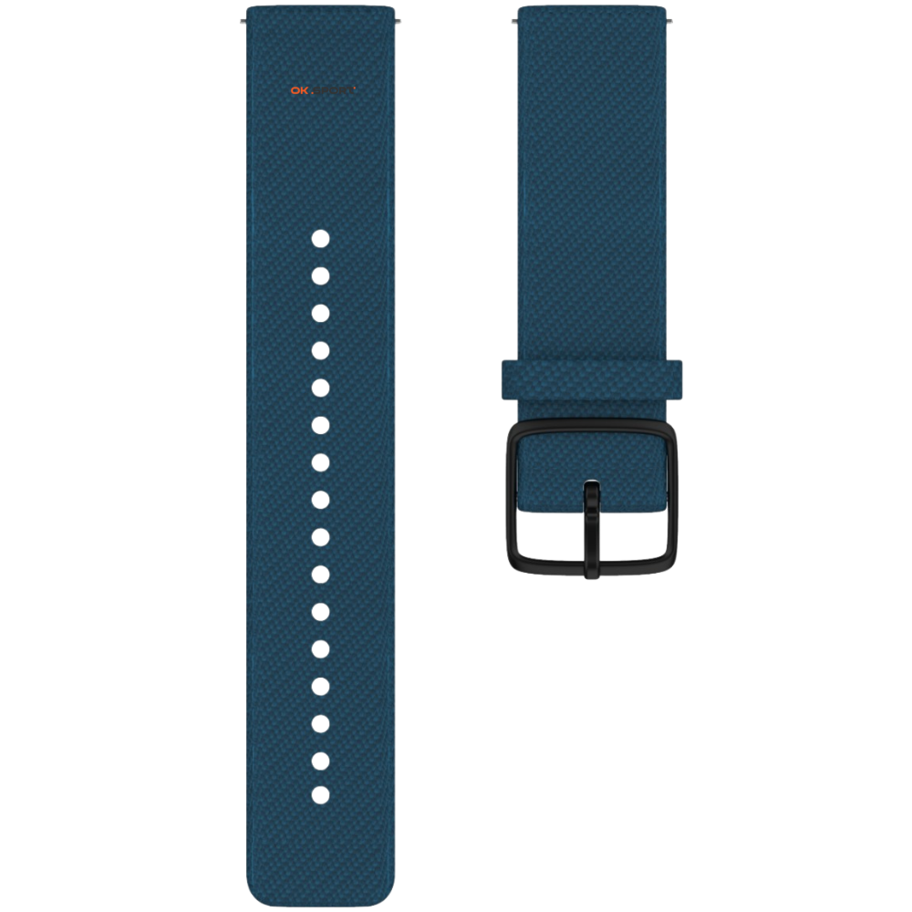 Polar ремінець для годинника 22 мм Petrol еко-текстиль Vantage M Woven Wristband 91071760 M-L