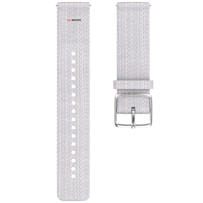Polar ремінець для годинника 22 мм White еко-текстиль Vantage M Woven Wristband 91071758 M-L