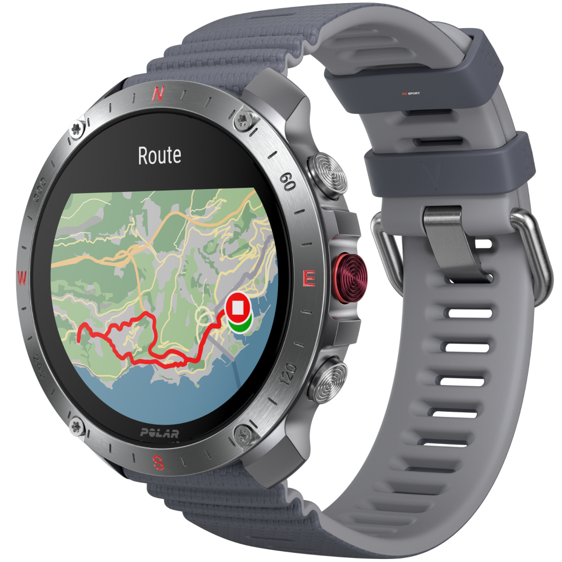 Polar Grit X2 Pro смарт-годинник спортивний водонепроникний ударостійкий чоловічий жіночий військовий з компасом Silver-Grey  PL-900110287-S/L