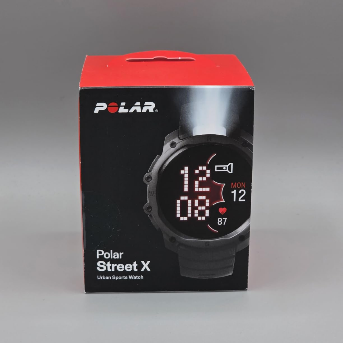 Смарт годинник для спорту, фітнесу та тренувань Polar Street X Night Black з світлодіодним ліхтариком та GPS