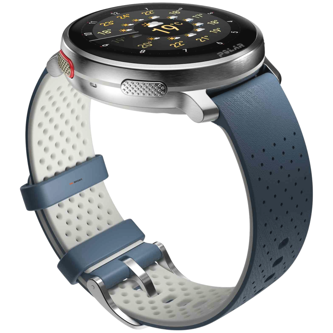 Polar Vantage V3 Sky Blue годинник спортивний смарт на руку для бігу водонепроникний преміум-класу мультиспорт
