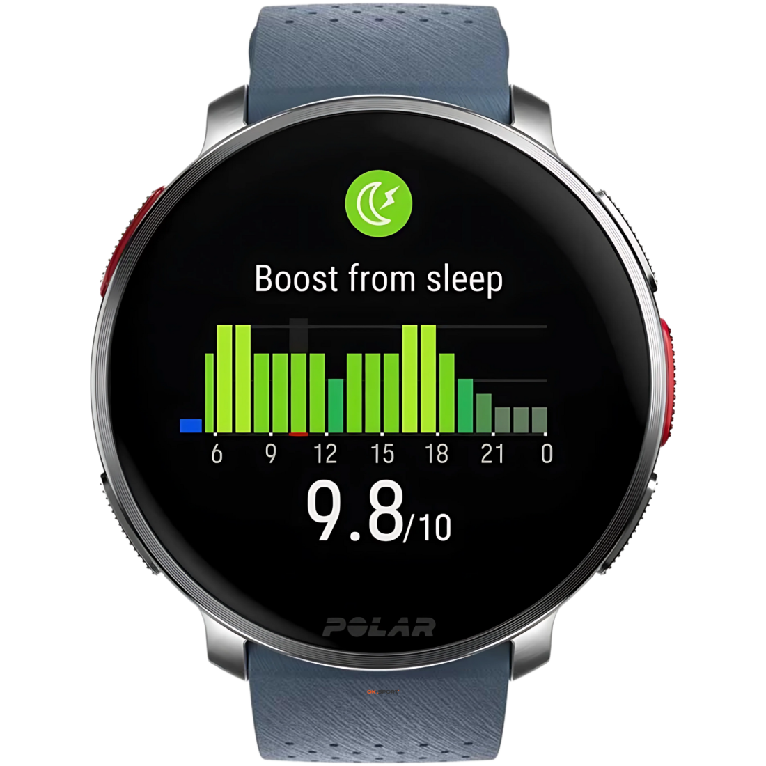 Polar Vantage V3 Sky Blue годинник спортивний смарт на руку для бігу водонепроникний преміум-класу мультиспорт