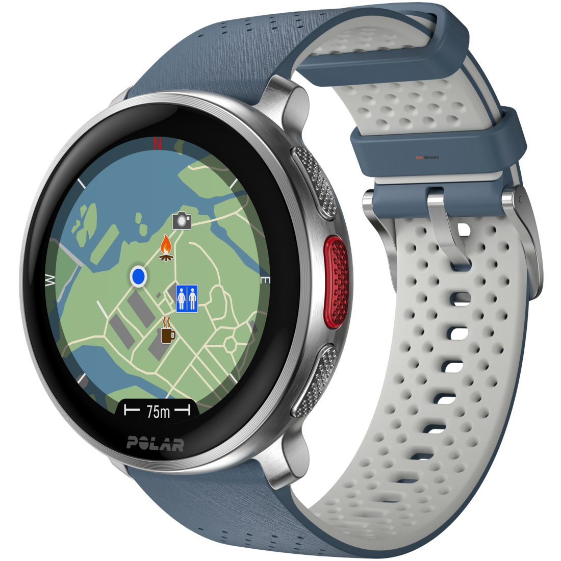 Polar Vantage V3 Sky Blue годинник спортивний смарт на руку для бігу водонепроникний преміум-класу мультиспорт