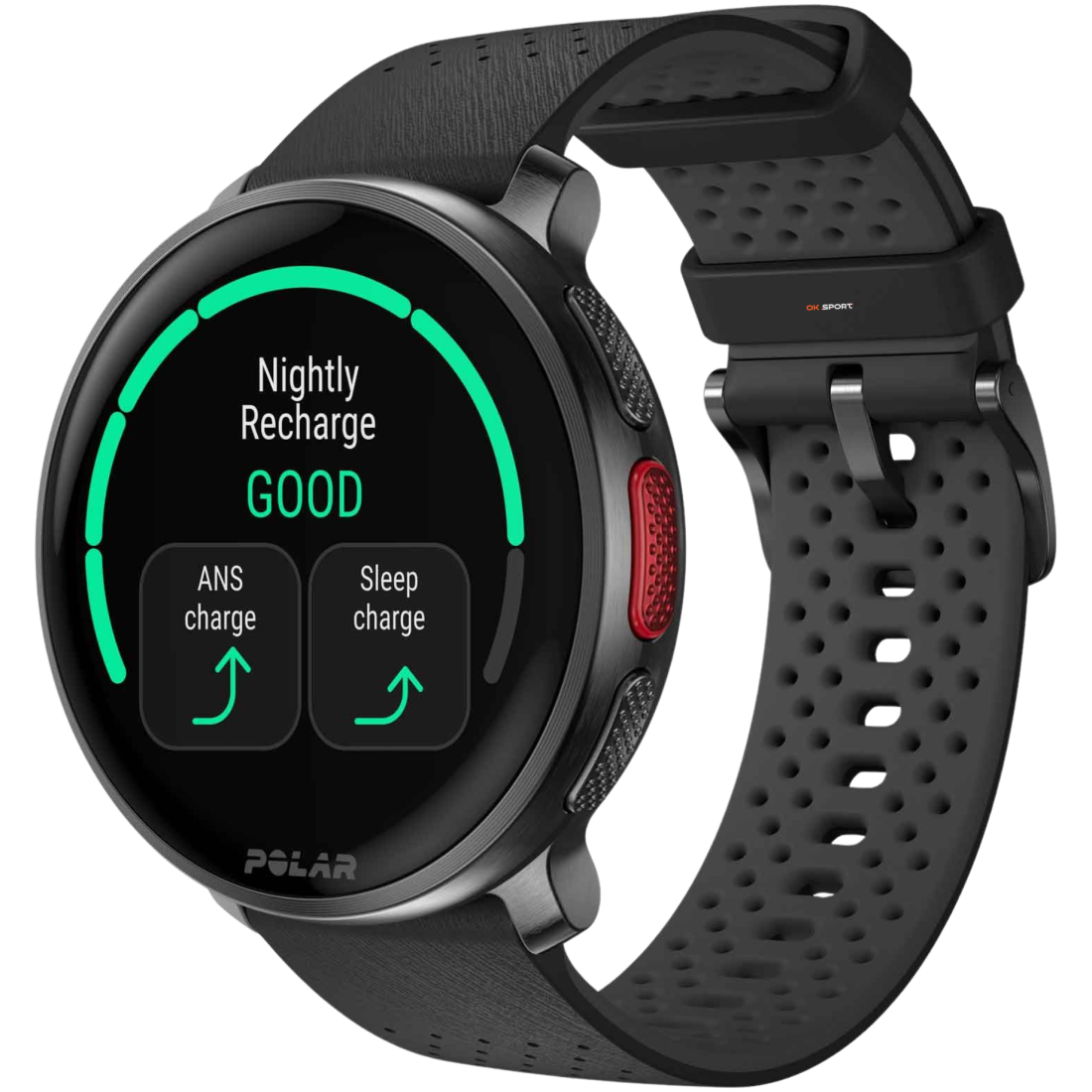 Polar Vantage V3 спортивний годинник смарт наручний чоловічий жіночий для бігу спортсменів плавання в басейні Night Black