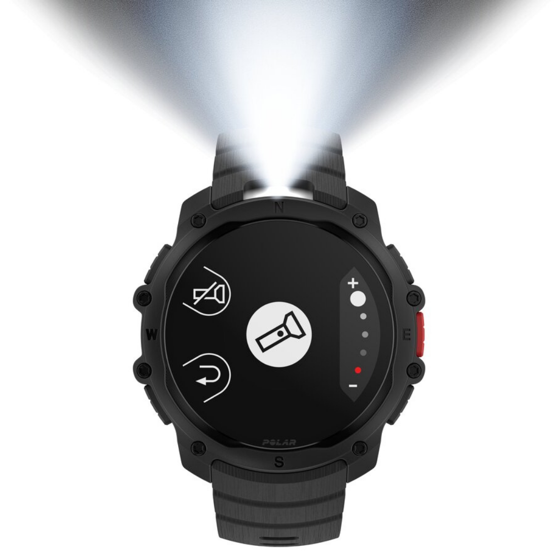 Смарт годинник для спорту, фітнесу та тренувань Polar Street X Night Black з світлодіодним ліхтариком та GPS