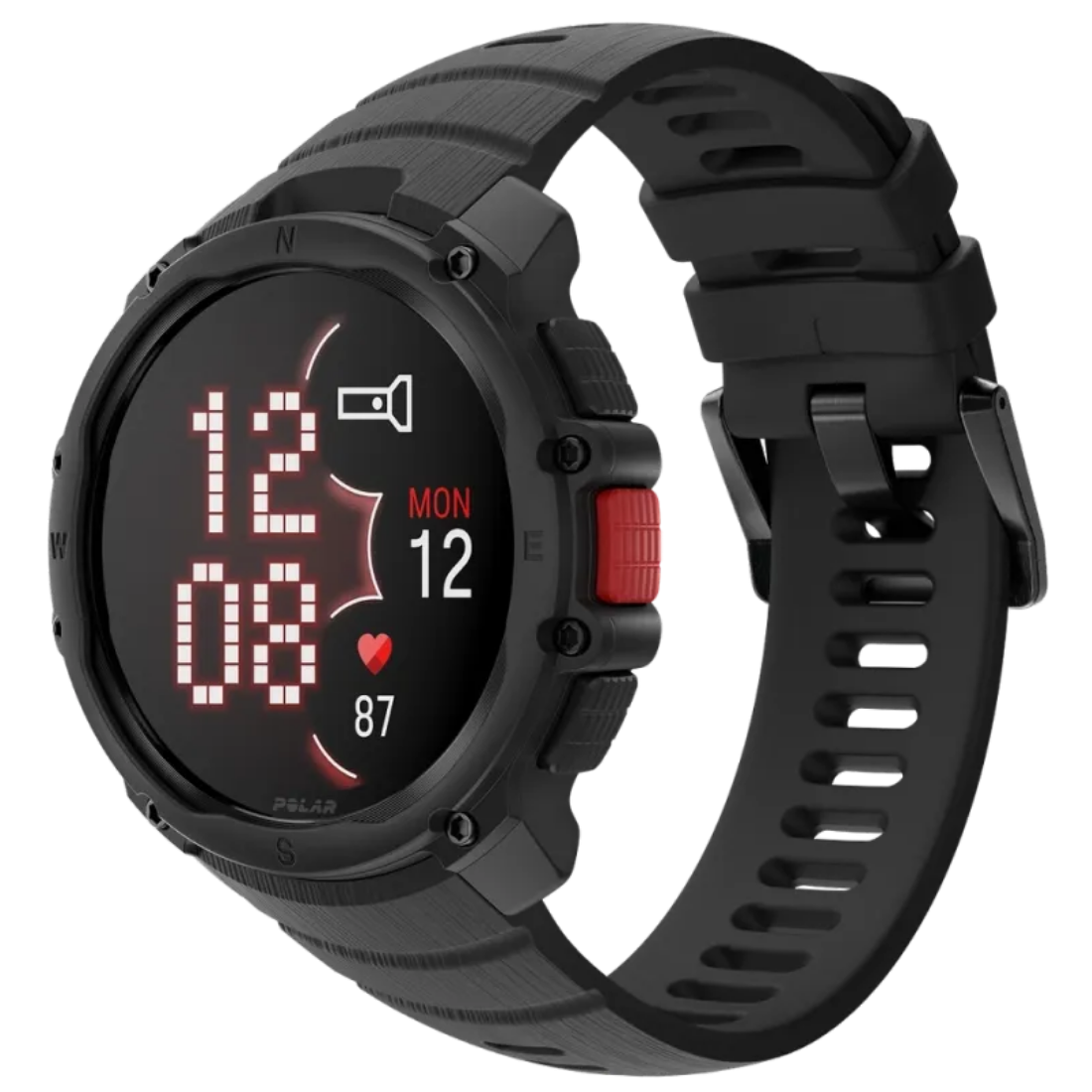 Смарт годинник для спорту, фітнесу та тренувань Polar Street X Night Black з світлодіодним ліхтариком та GPS