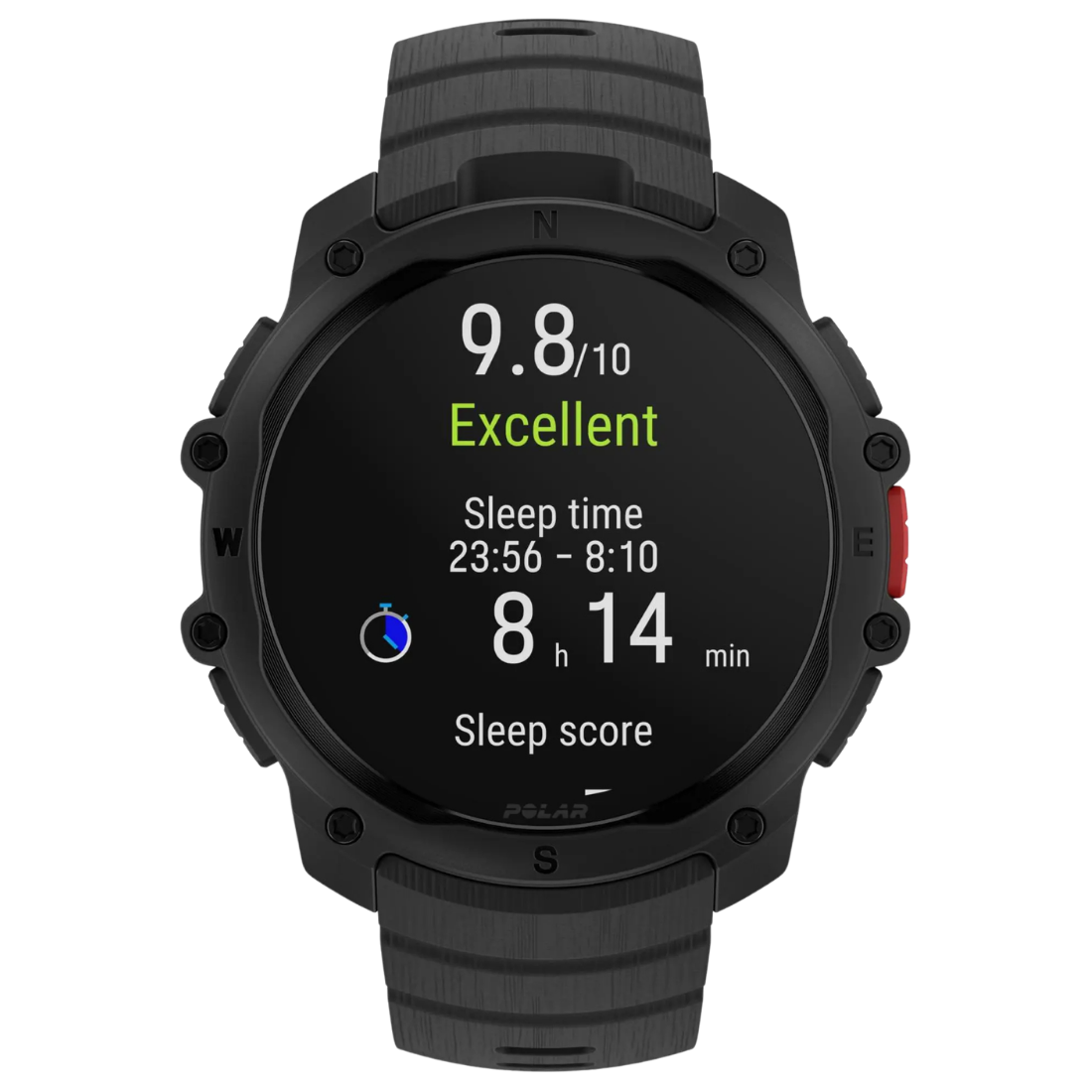 Смарт годинник для спорту, фітнесу та тренувань Polar Street X Night Black з світлодіодним ліхтариком та GPS