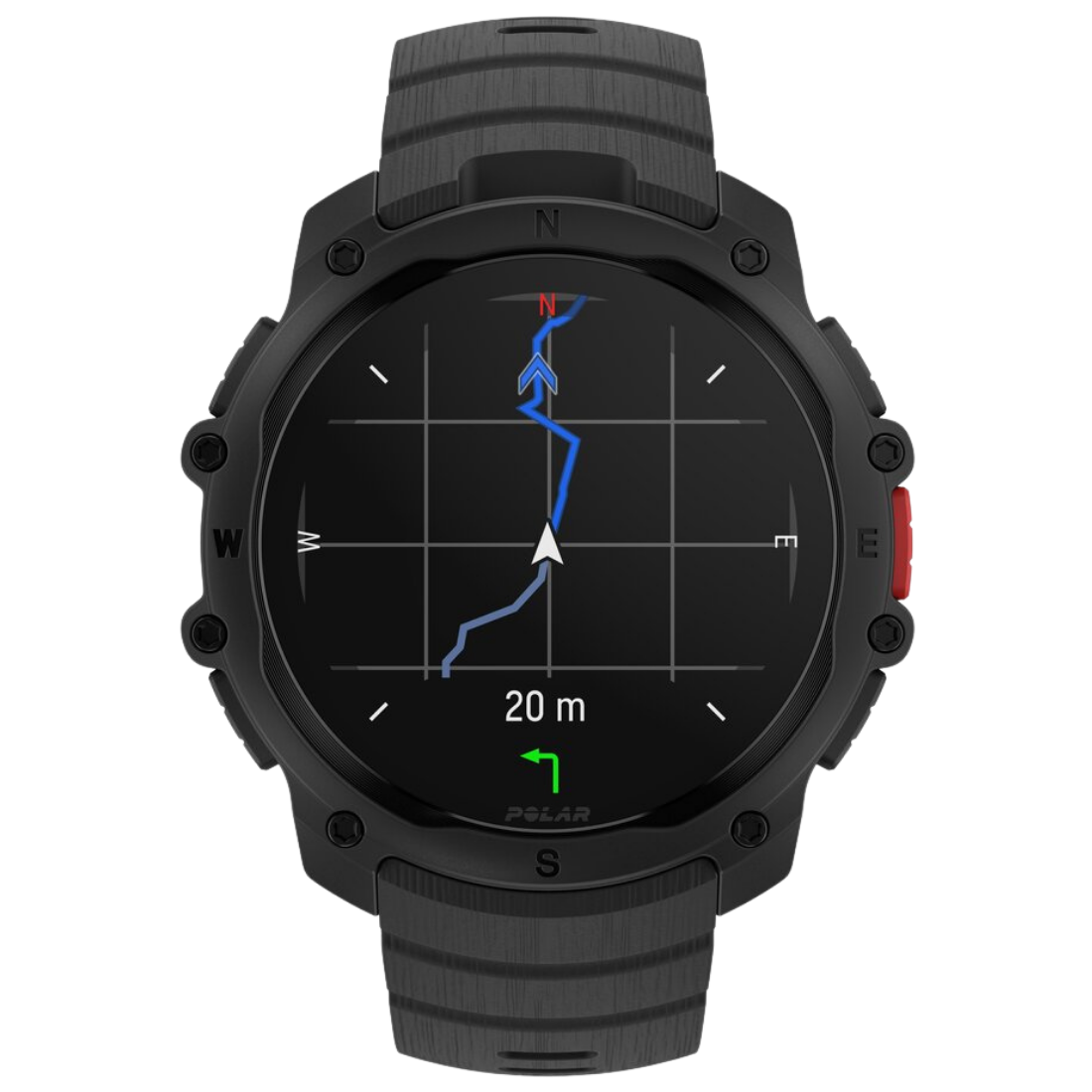 Смарт годинник для спорту, фітнесу та тренувань Polar Street X Night Black з світлодіодним ліхтариком та GPS