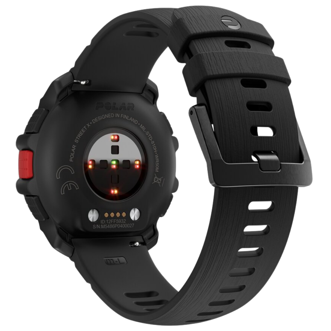 Смарт годинник для спорту, фітнесу та тренувань Polar Street X Night Black з світлодіодним ліхтариком та GPS