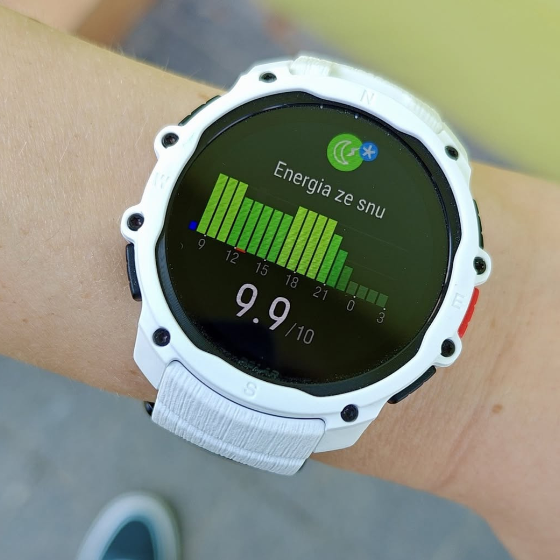 Спортивний годинник Polar Street X Snow White з ліхтариком та GPS чоловічий, жіночий наручний водонепроникний
