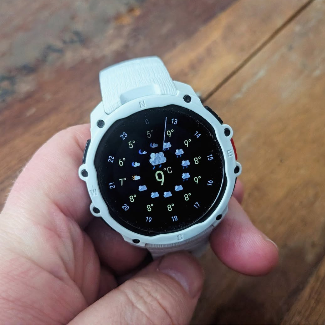 Спортивний годинник Polar Street X Snow White з ліхтариком та GPS чоловічий, жіночий наручний водонепроникний