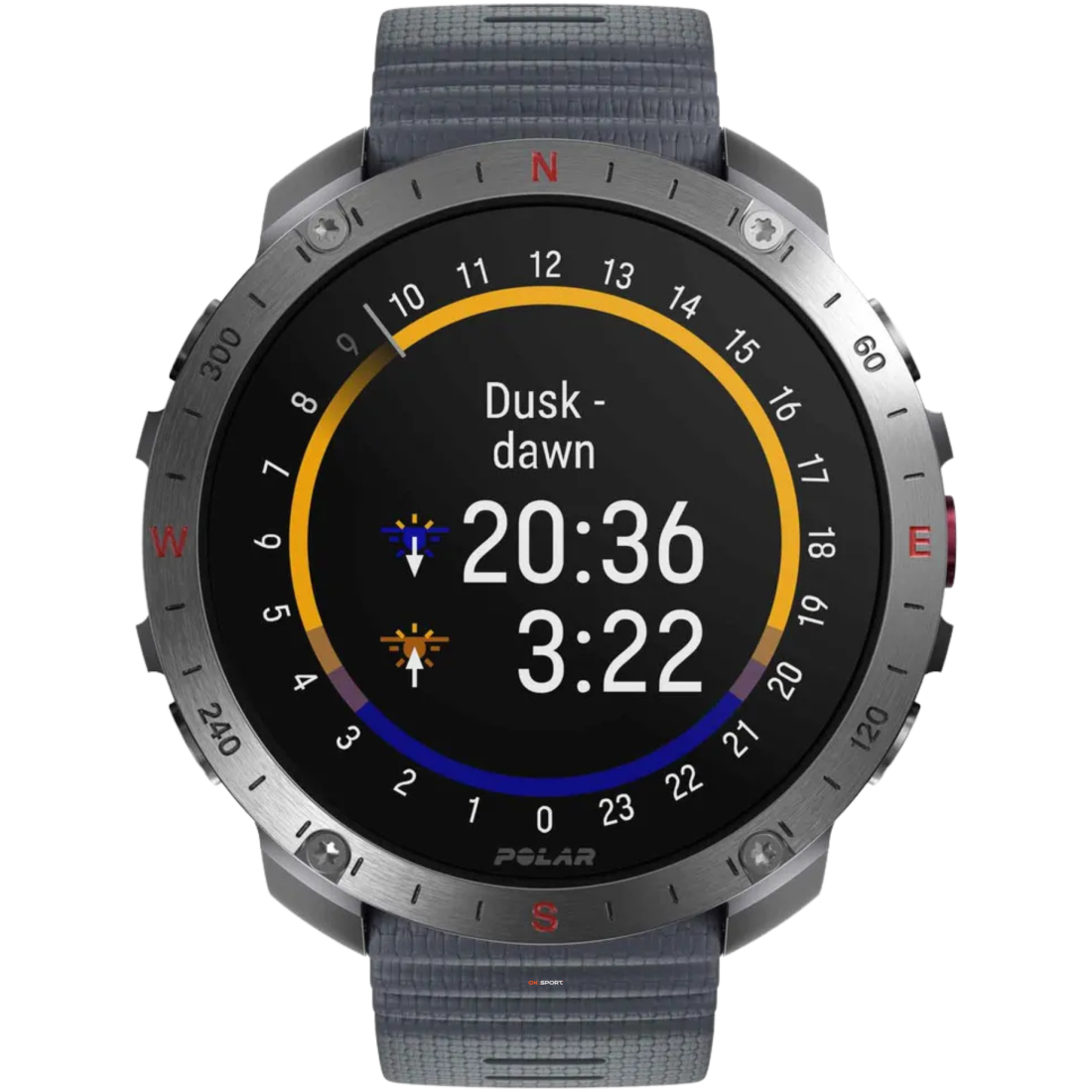 Polar Grit X2 Pro смарт-годинник спортивний водонепроникний ударостійкий чоловічий жіночий військовий з компасом Silver-Grey  PL-900110287-S/L