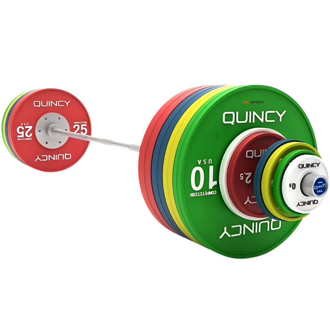 Комплект для змагань з важкої атлетики для чоловіків QUINCY стандарт IWF
