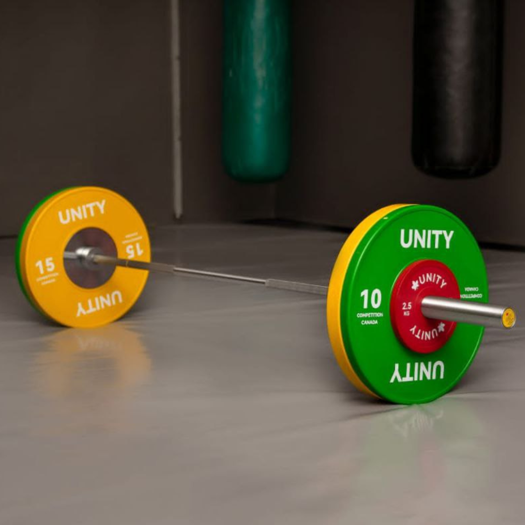 Комплект для змагань з важкої атлетики для чоловіків UNITY стандарт IWF