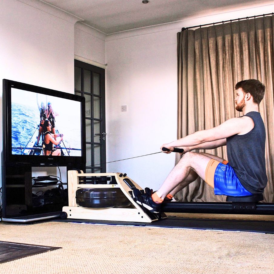 WaterRower A1 Studio Ash силовий тренажер для греблі з водою компактний, дерев'яний, для дому