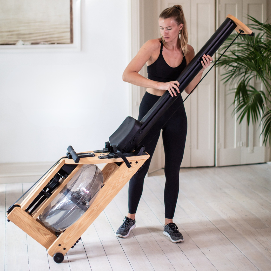 WaterRower A1 Studio Ash силовий тренажер для греблі з водою компактний, дерев'яний, для дому