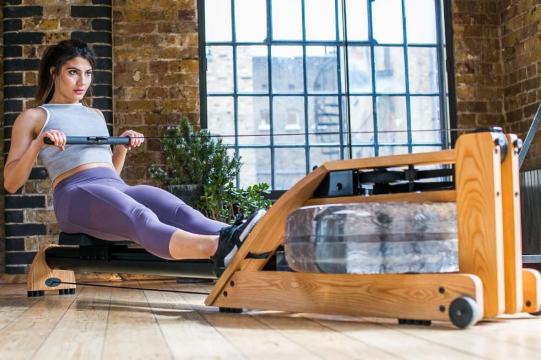 WaterRower A1 Studio Ash силовий тренажер для греблі з водою компактний, дерев'яний, для дому