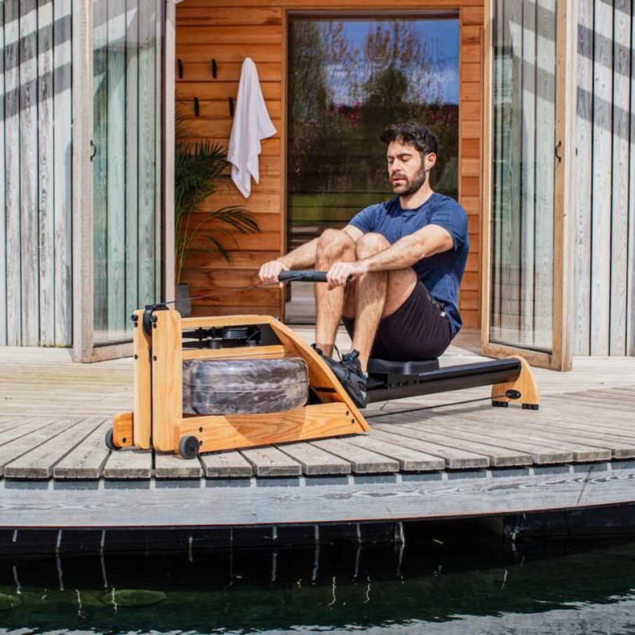 WaterRower A1 Studio Ash силовий тренажер для греблі з водою компактний, дерев'яний, для дому