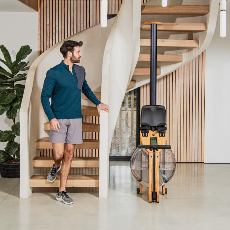 WaterRower A1 Studio Ash силовий тренажер для греблі з водою компактний, дерев'яний, для дому
