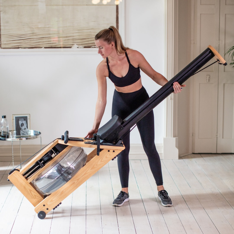 WaterRower A1 Studio Ash силовий тренажер для греблі з водою компактний, дерев'яний, для дому