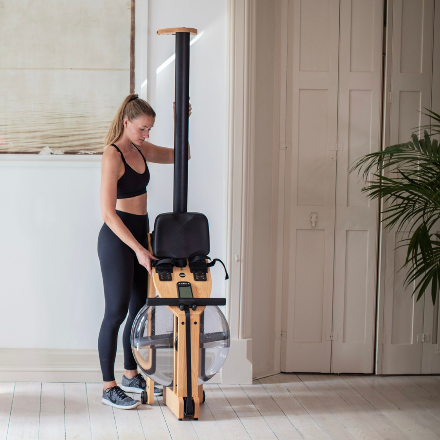 WaterRower A1 Studio Ash силовий тренажер для греблі з водою компактний, дерев'яний, для дому