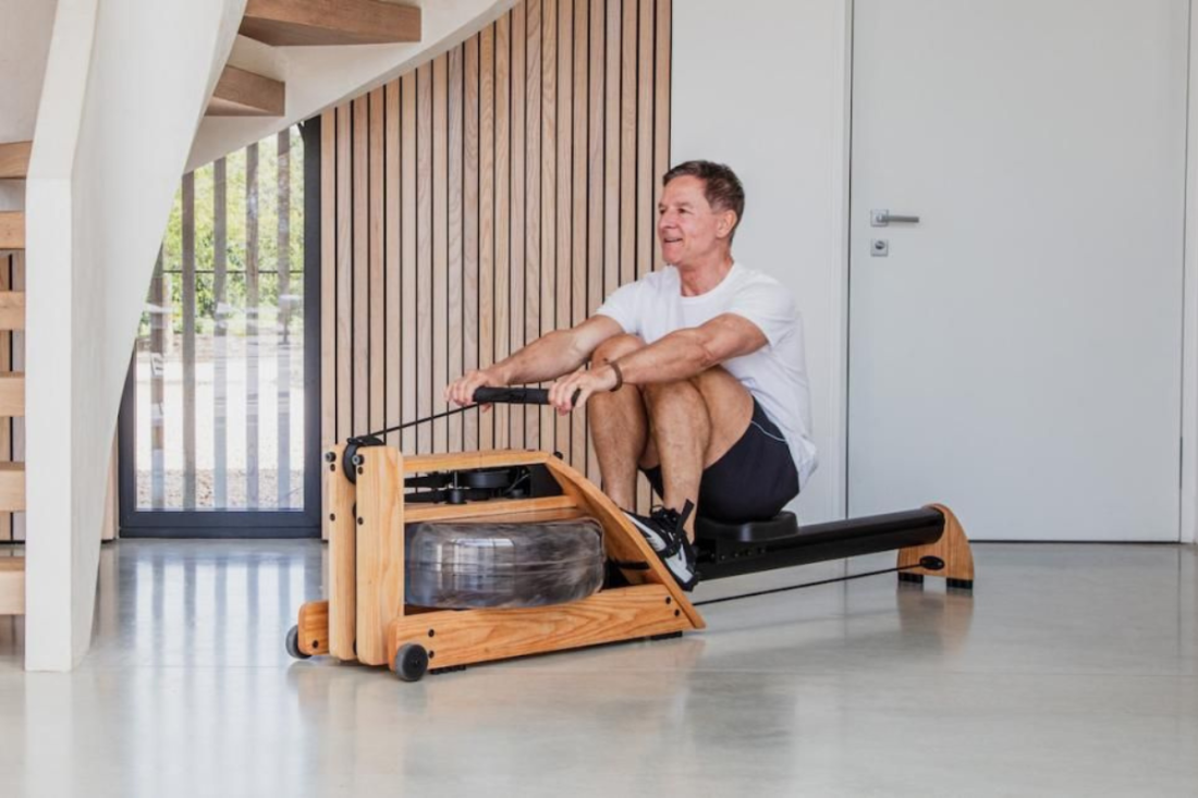 WaterRower A1 Studio Ash силовий тренажер для греблі з водою компактний, дерев'яний, для дому