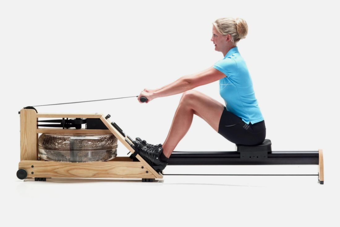 WaterRower A1 Studio Ash силовий тренажер для греблі з водою компактний, дерев'яний, для дому
