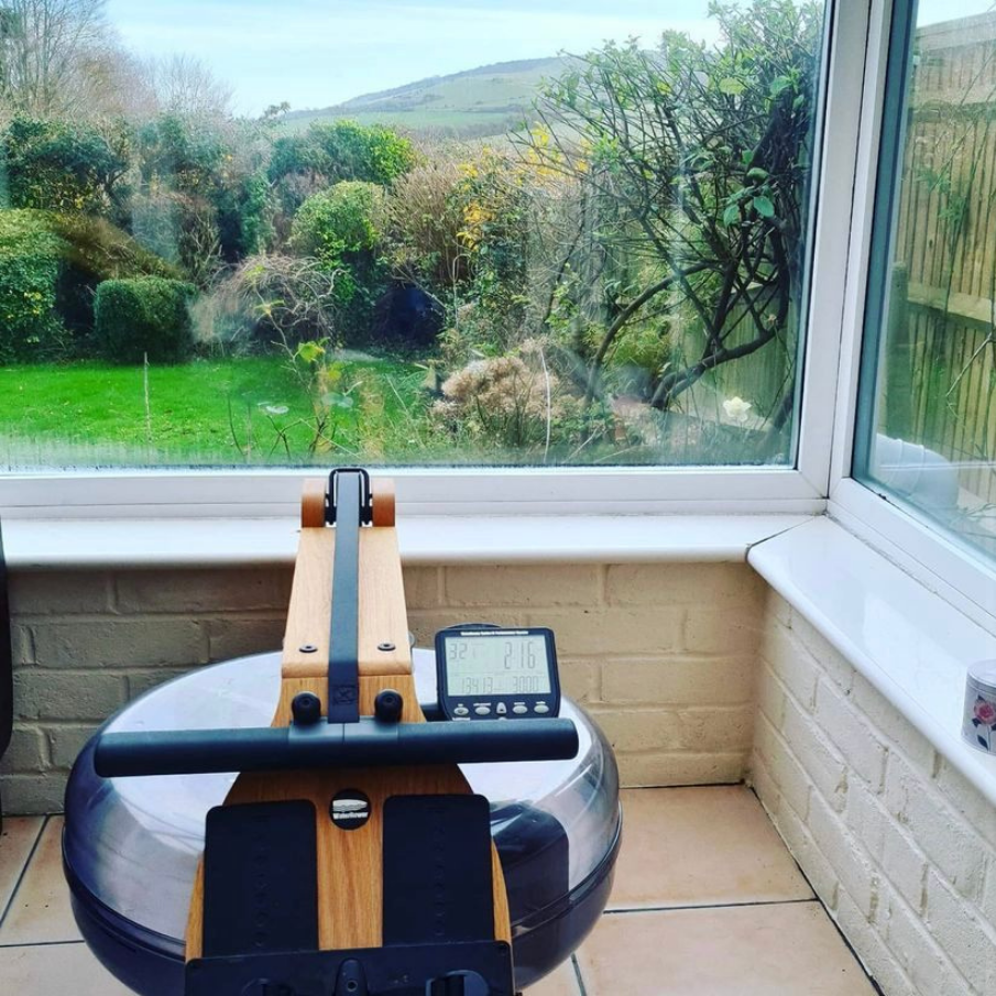 WaterRower Original Oak S4 спортивний тренажер гребний водний, гребна тяга для кардіо, дерев'яний