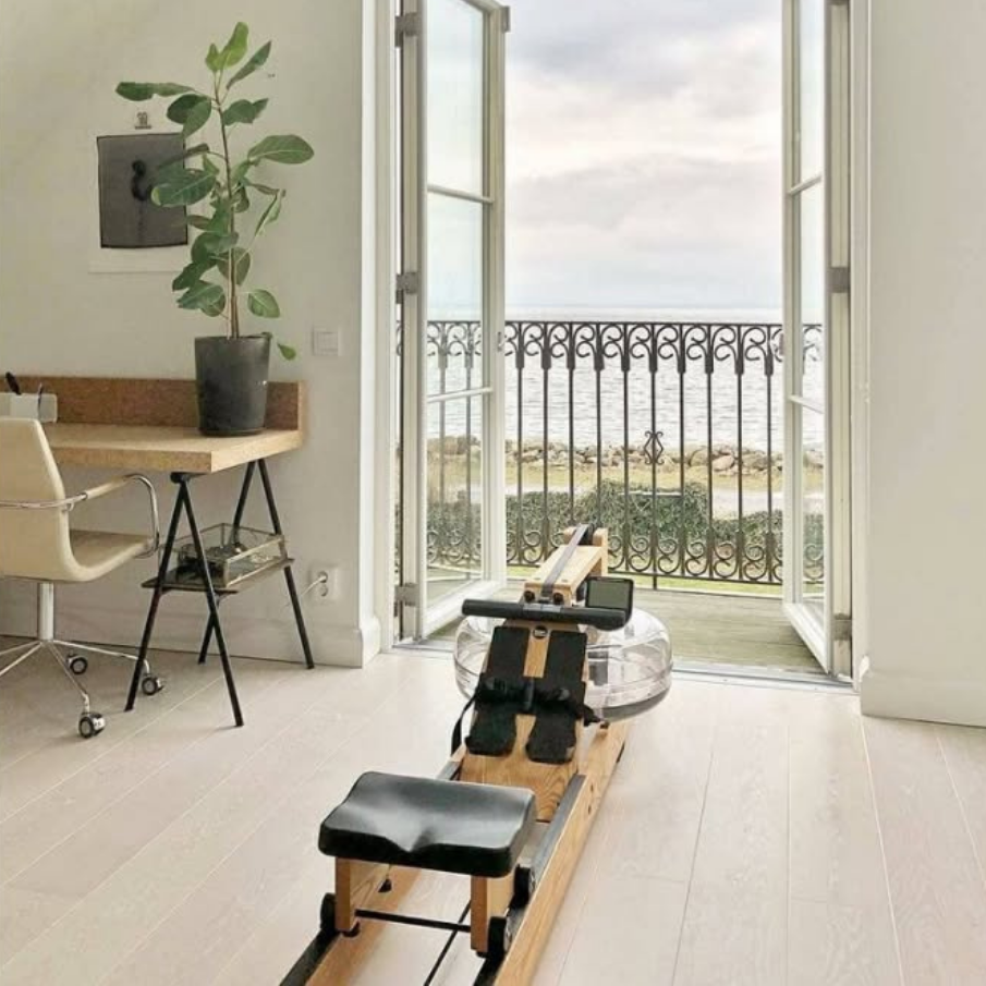 WaterRower Original Oak S4 спортивний тренажер гребний водний, гребна тяга для кардіо, дерев'яний