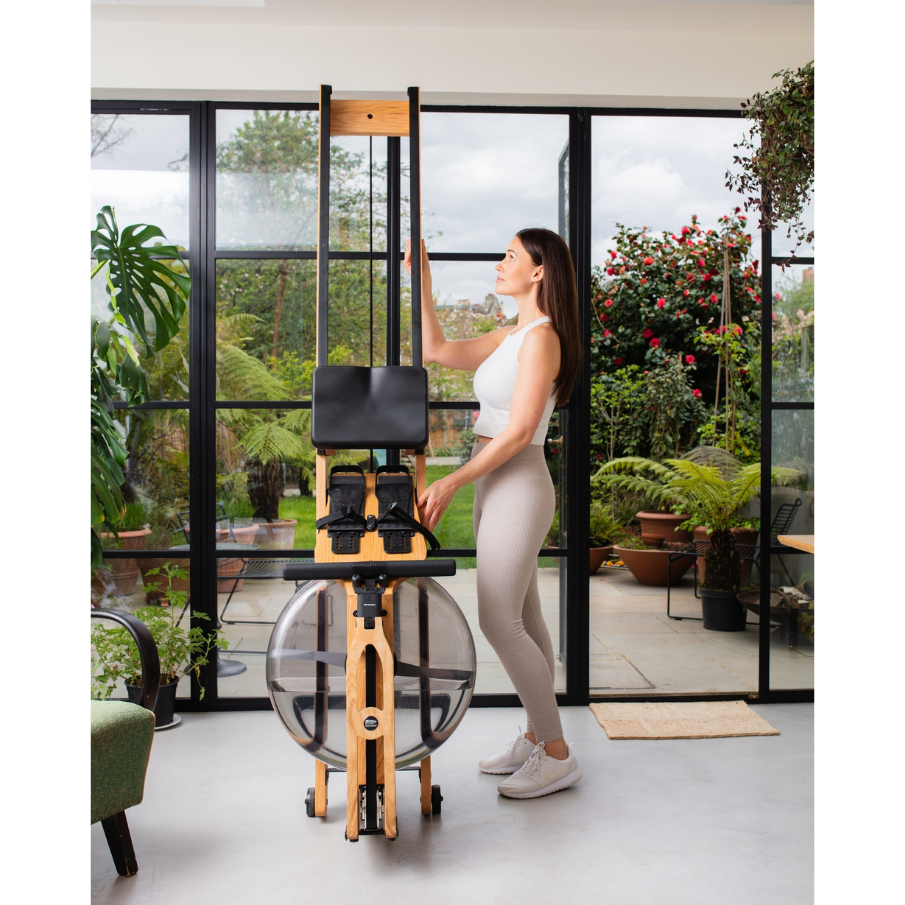WaterRower Original Oak S4 спортивний тренажер гребний водний, гребна тяга для кардіо, дерев'яний
