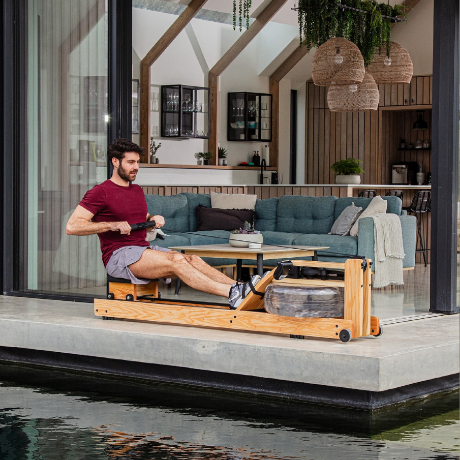 WaterRower Original Oak S4 спортивний тренажер гребний водний, гребна тяга для кардіо, дерев'яний