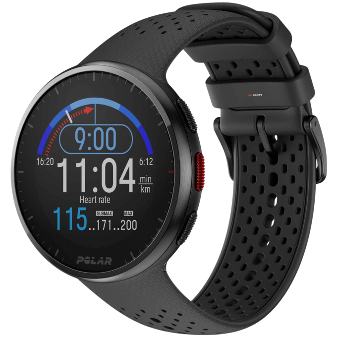Polar Pacer Pro годинник спортивний для бігу та тренувань з GPS і пульсометром Carbon Gray 900102178