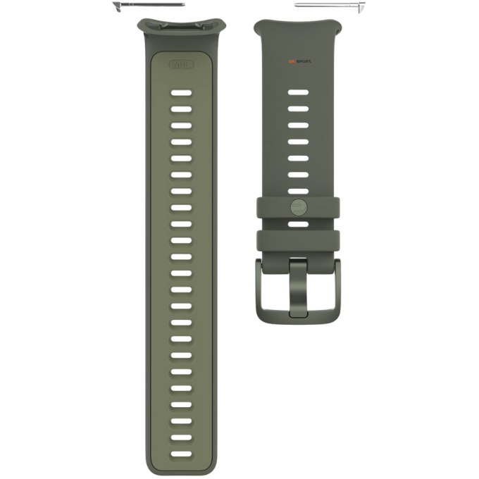 Polar силіконовий ремінець 22 мм для годинника Vantage V2 Green/Khaki Wristband 91083656 S-L