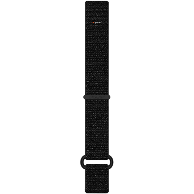 Polar нейлоновий ремінець для годинника 20 мм Hook&Loop Black Wristband 910104672 M-L