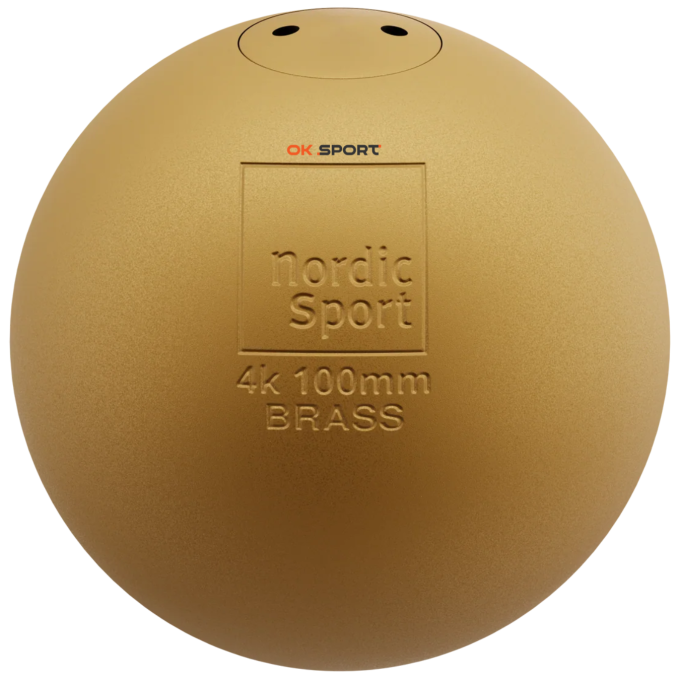 Ядро для штовхання Nordic Sport Shot Brass Matt, WA сертифікат