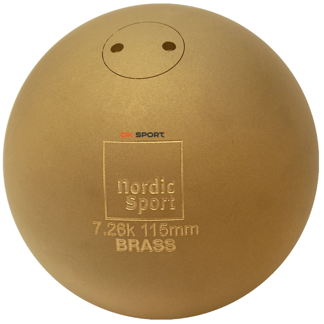 Ядро для штовхання Nordic Sport Shot Brass Matt, WA сертифікат