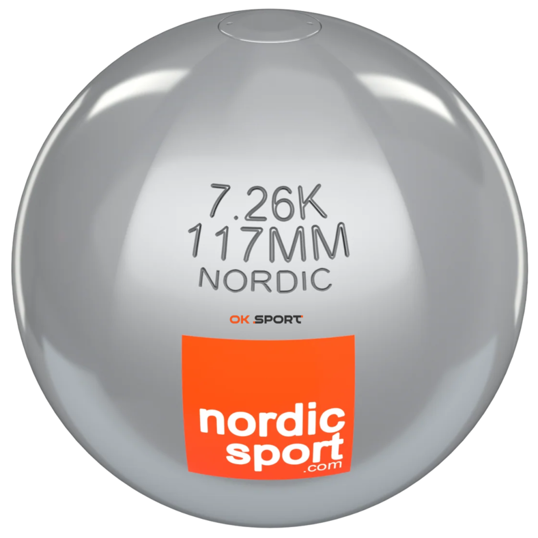 Ядро для штовхання Nordic Sport Shot Stainless Steel, WA сертифікат
