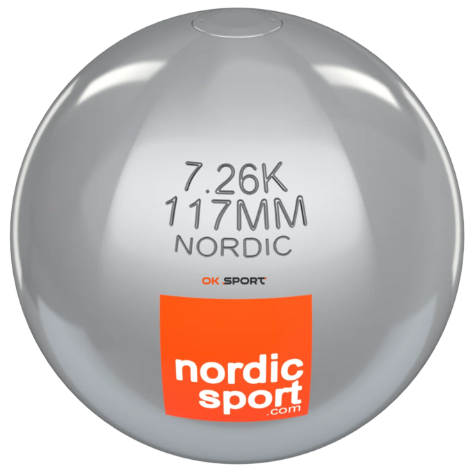 Ядро для штовхання Nordic Sport Shot Stainless Steel, WA сертифікат