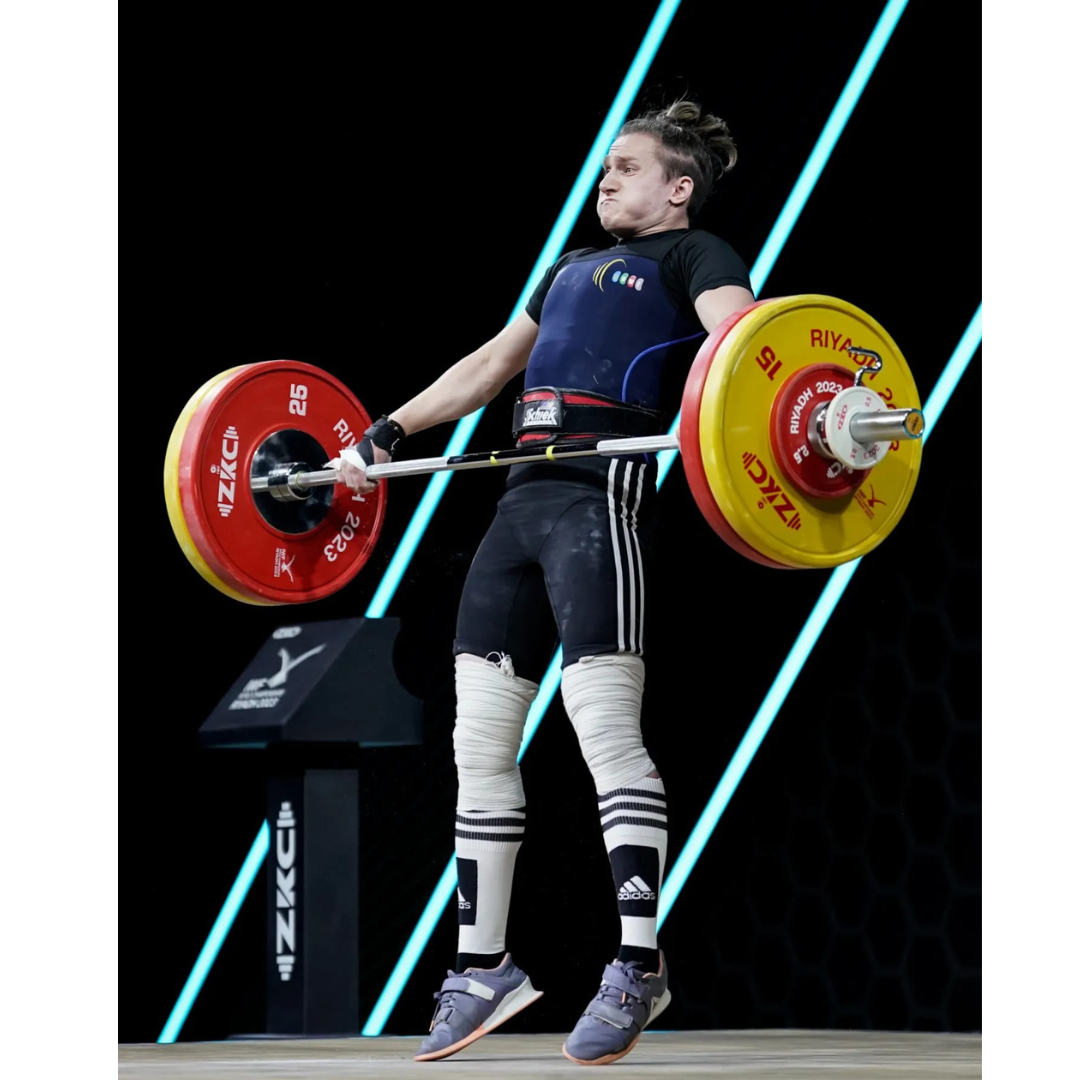 Комплект для змагань з важкої атлетики для жінок ZKC сертифікований IWF 185 кг