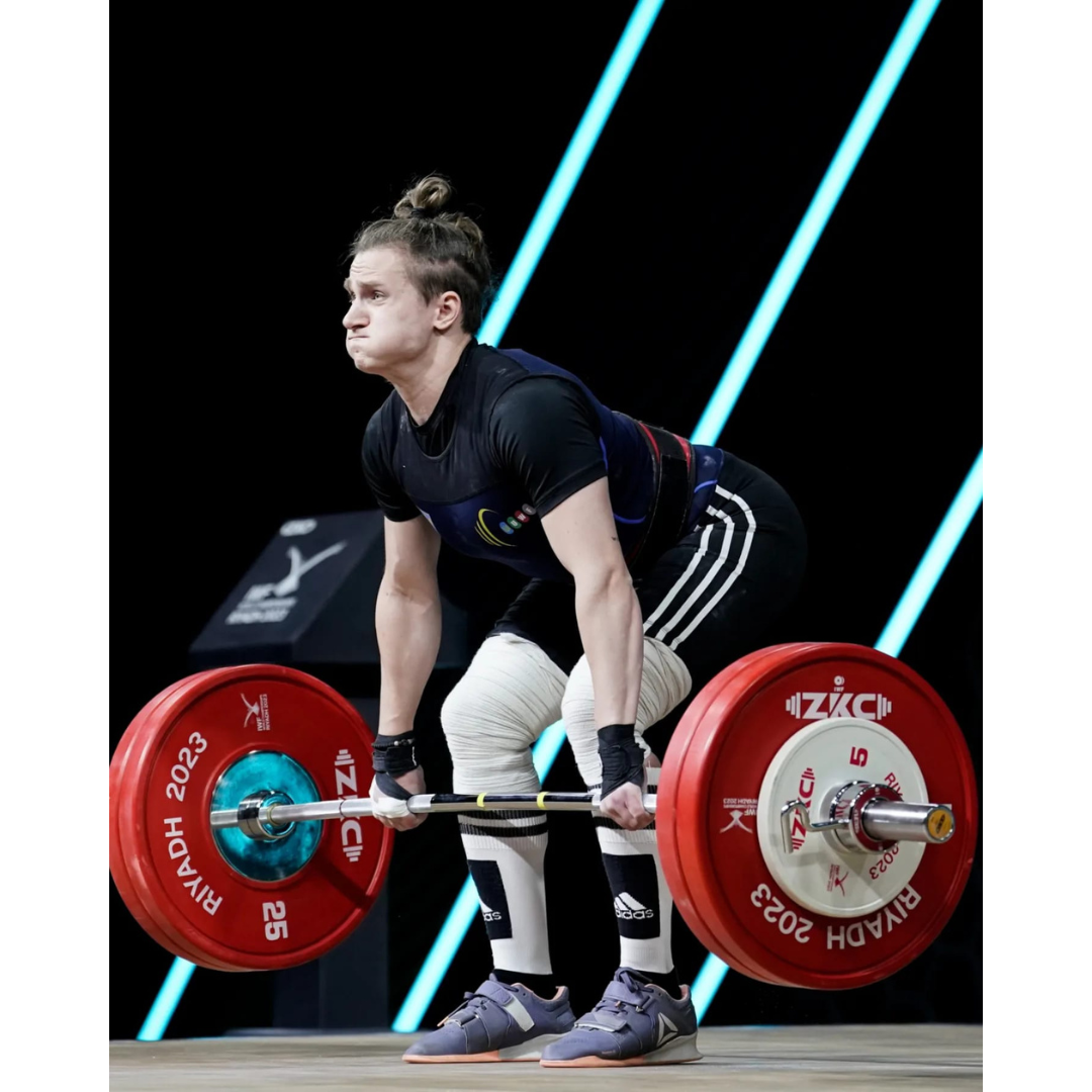 Комплект для змагань з важкої атлетики для жінок ZKC сертифікований IWF 185 кг