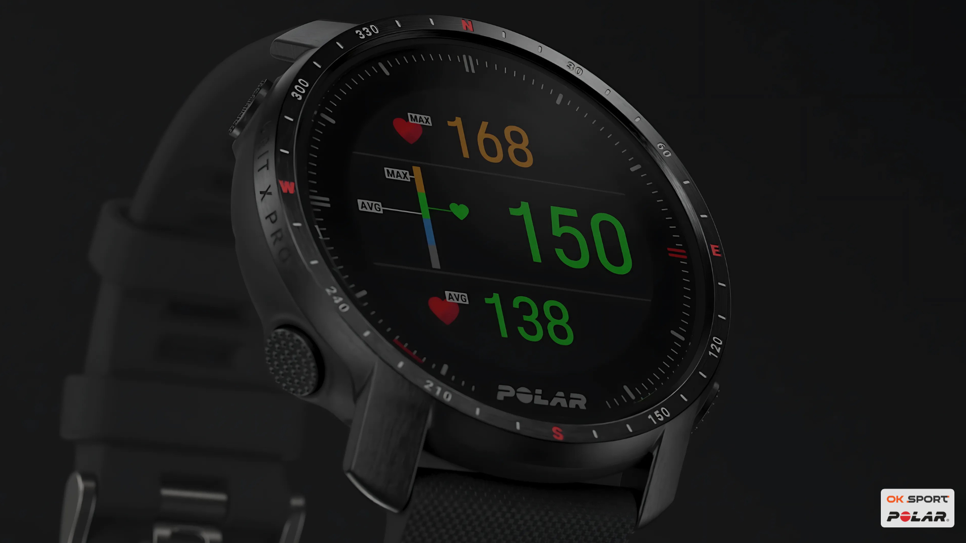 Спортивний годинник для тріатлону Polar Grit X Pro Black 90085773