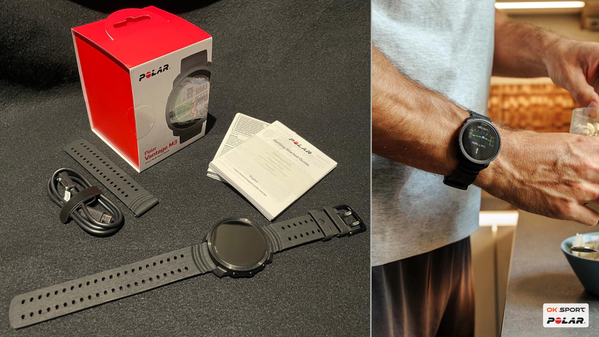 Polar Vantage M3 Black смарт-годинник круглий