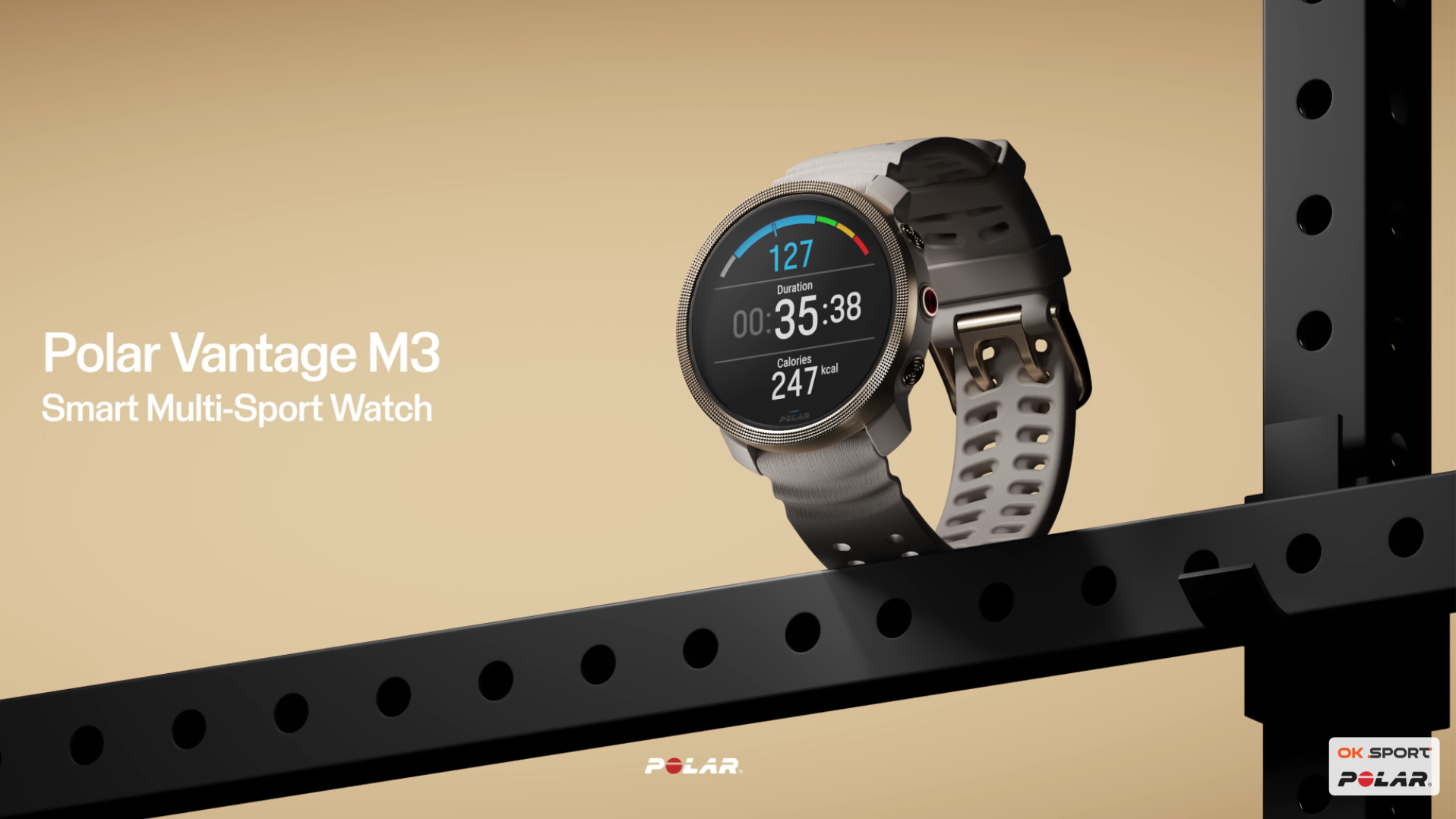 Polar Vantage M3 Greige/Gold PL-900112399 розумний смарт-годинник
