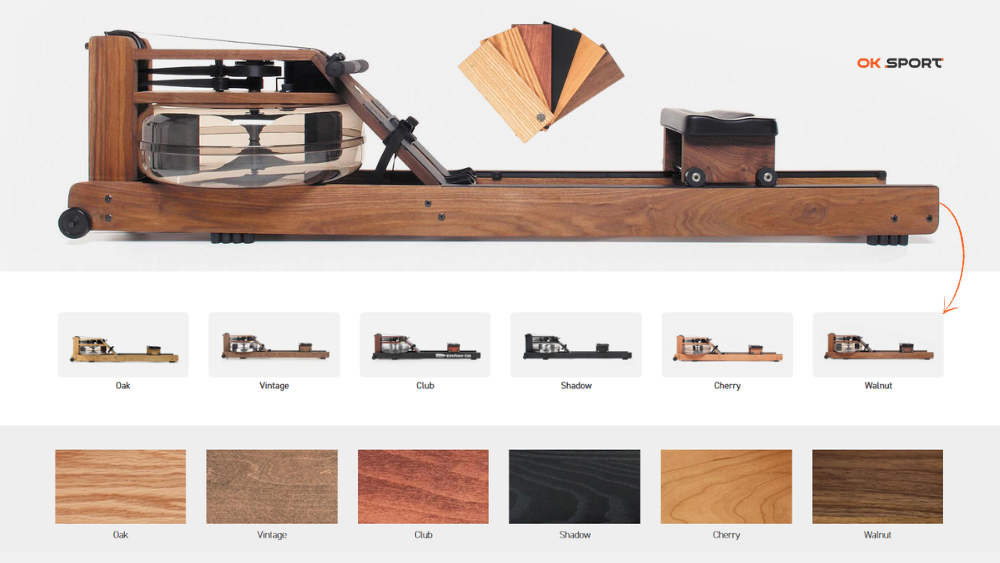 Гребний тренажер для дому WaterRower Classic Walnut