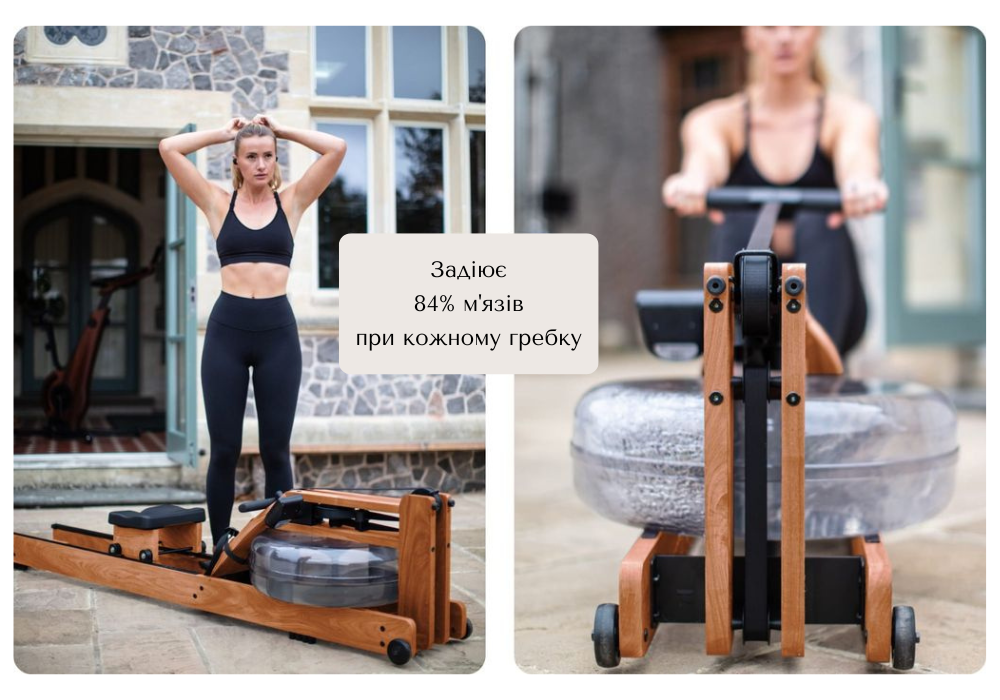 Гребний тренажер водний WaterRower Classic Cherry S4